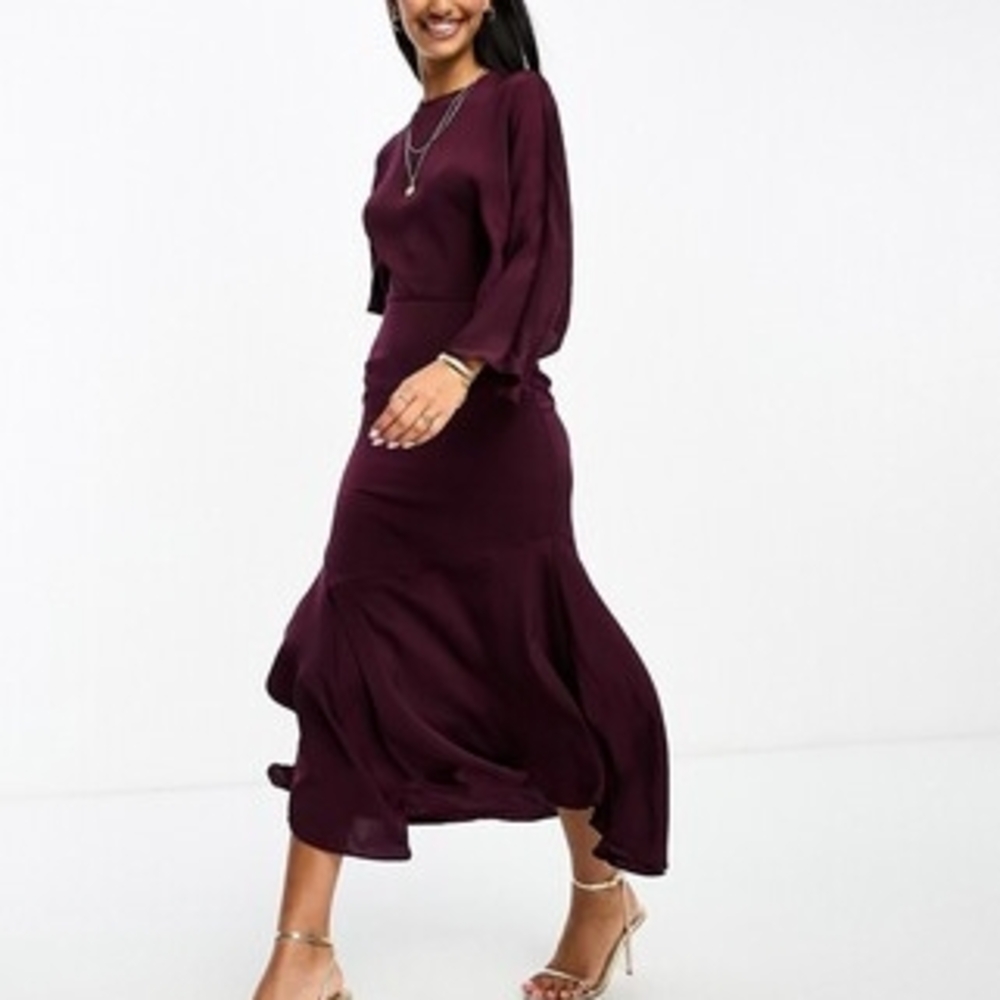 ASOS Plum Midi Dress